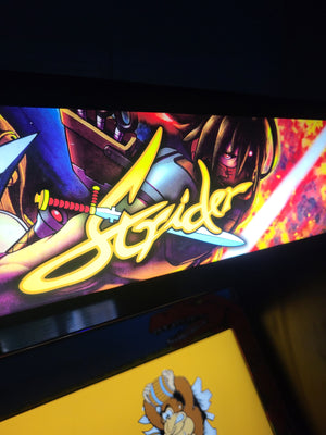 Strider Arcade Marquee