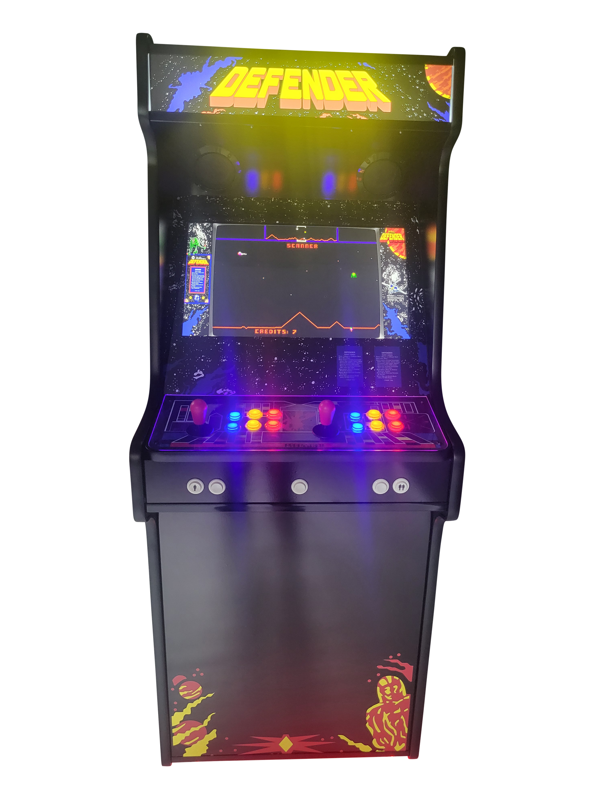 Defender Arcade Machine Control Panel Defender Arcade Machine for sale - 15,000 games - Defender Arcade Game ...
