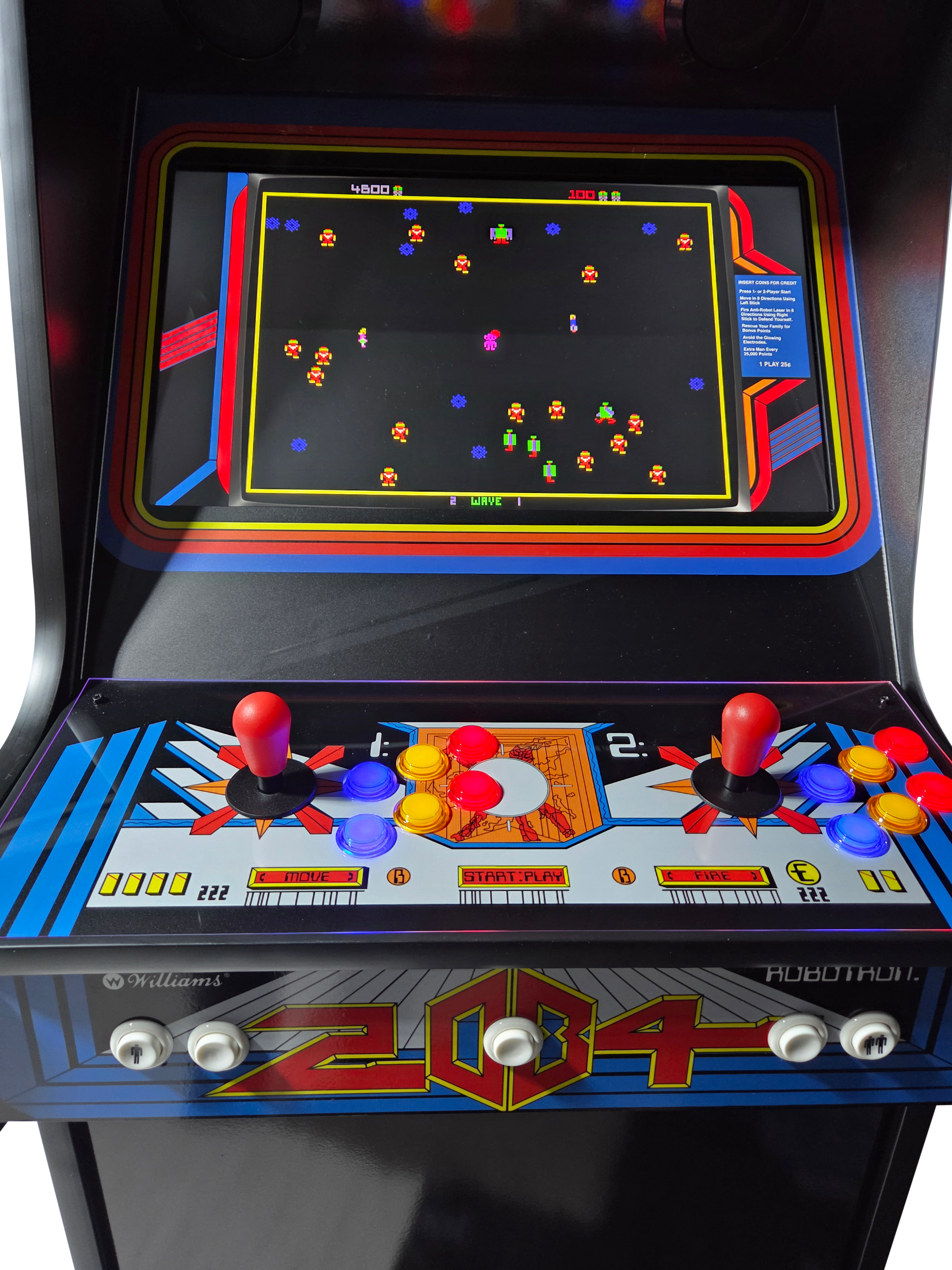 Robroton Robotron Arcade Machine - 15,000 games - Fully Loaded Arcade Machine ...