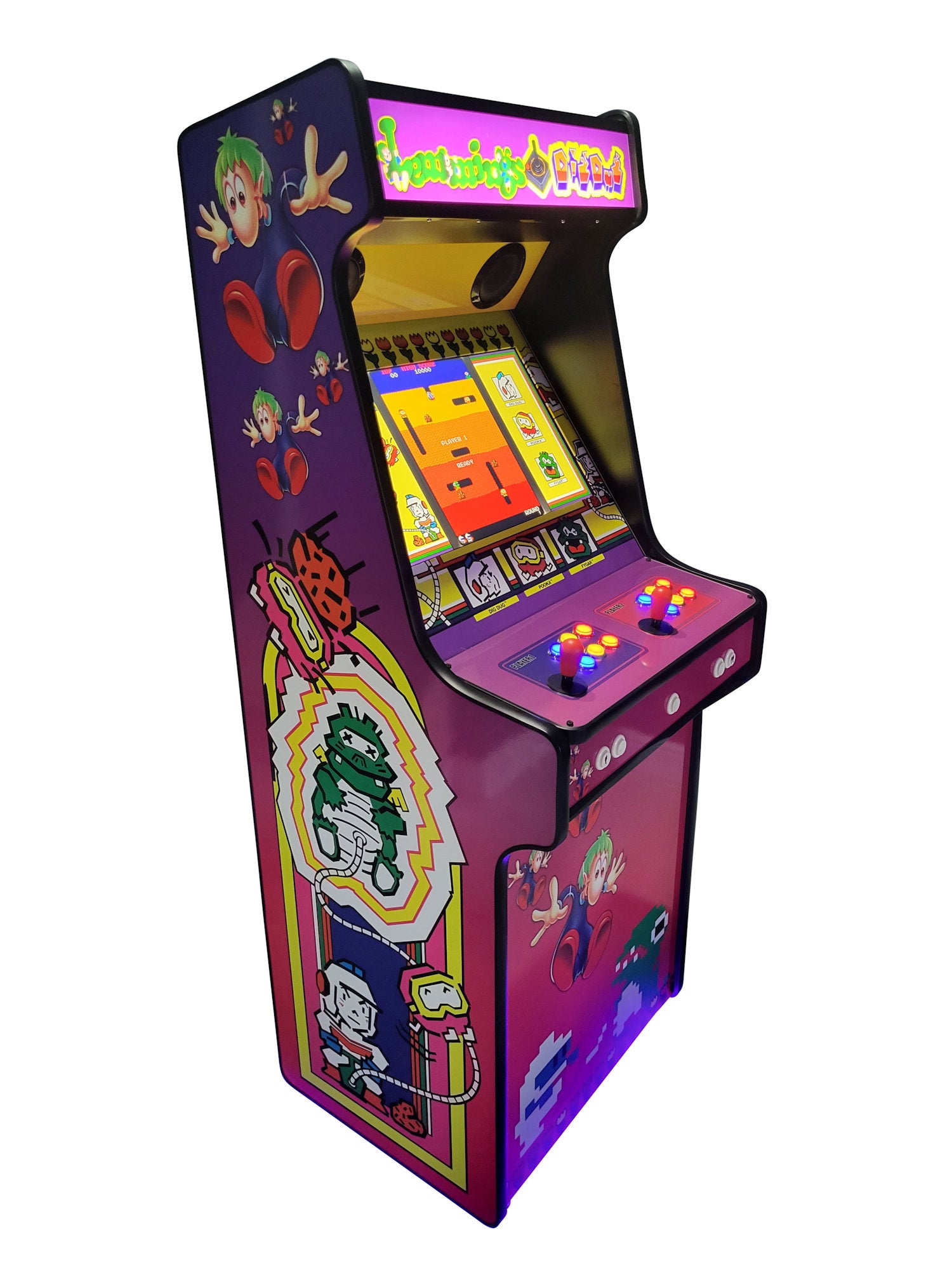Dig Dug Lemmings style arcade machine with 15,000 games.